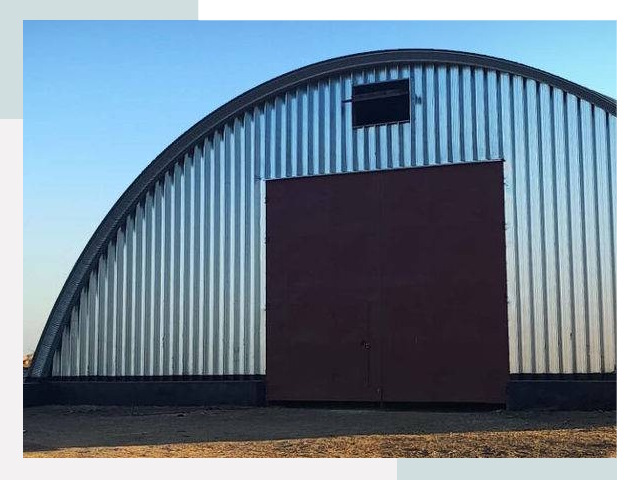 Бескаркасные ангары в Малгобеке