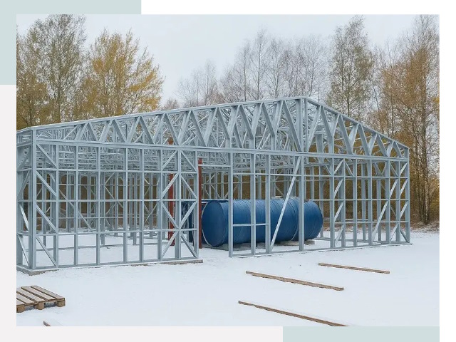 Металлические ангары в Малгобеке