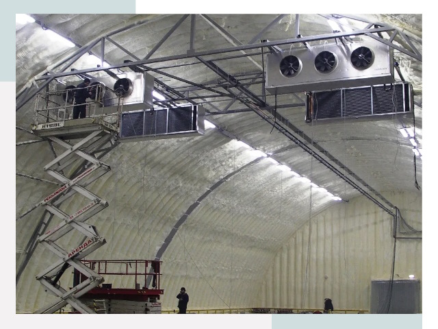 Оснащение ангаров в Малгобеке