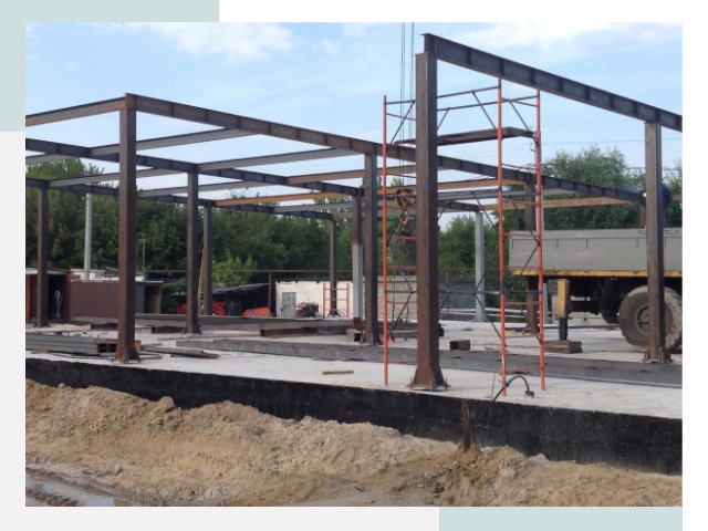 Фундамент для ангаров в Малгобеке