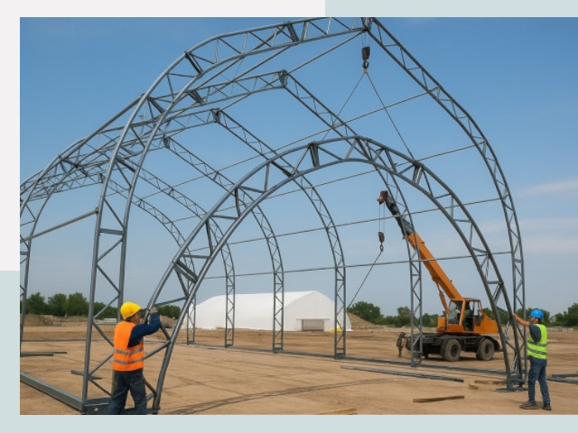 Монтаж ангаров в Малгобеке от 619 руб. - Надежно и быстро